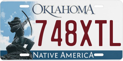 OK license plate 748XTL