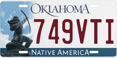 OK license plate 749VTI