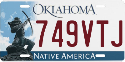 OK license plate 749VTJ