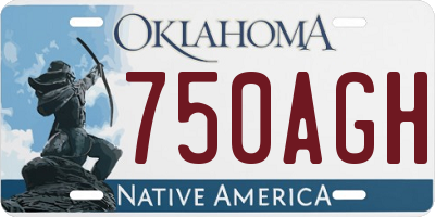 OK license plate 750AGH