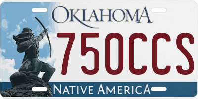 OK license plate 750CCS