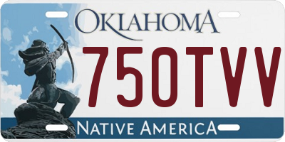OK license plate 750TVV