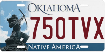 OK license plate 750TVX
