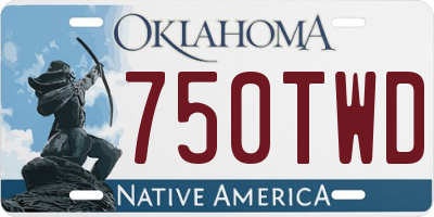 OK license plate 750TWD