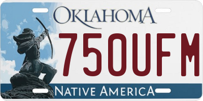 OK license plate 750UFM