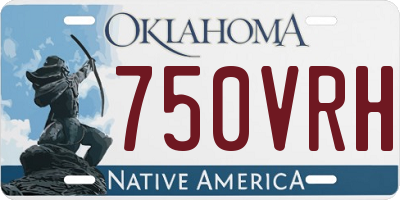 OK license plate 750VRH