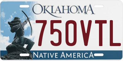 OK license plate 750VTL