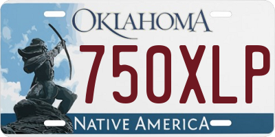 OK license plate 750XLP