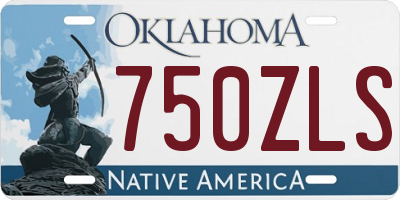 OK license plate 750ZLS