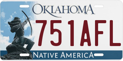 OK license plate 751AFL