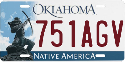 OK license plate 751AGV
