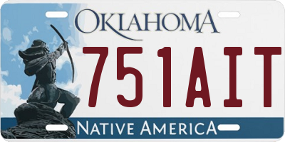 OK license plate 751AIT