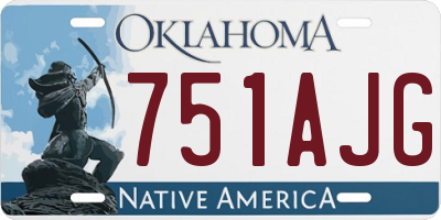 OK license plate 751AJG