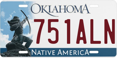OK license plate 751ALN