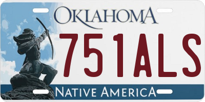 OK license plate 751ALS