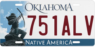 OK license plate 751ALV