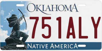 OK license plate 751ALY