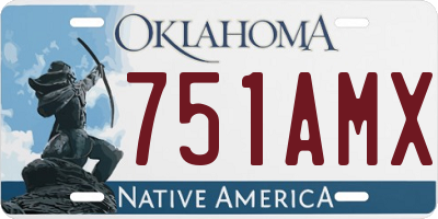 OK license plate 751AMX