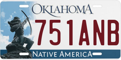 OK license plate 751ANB