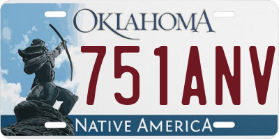 OK license plate 751ANV