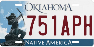 OK license plate 751APH