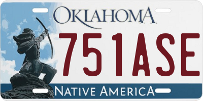 OK license plate 751ASE