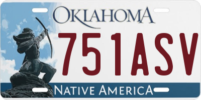 OK license plate 751ASV