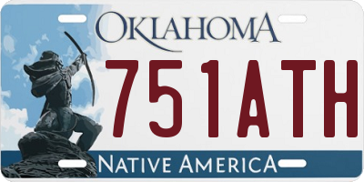OK license plate 751ATH