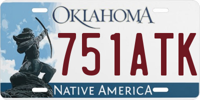 OK license plate 751ATK
