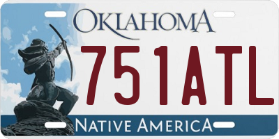 OK license plate 751ATL