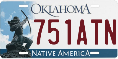 OK license plate 751ATN