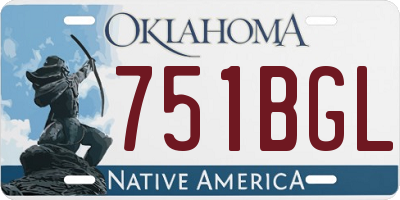 OK license plate 751BGL