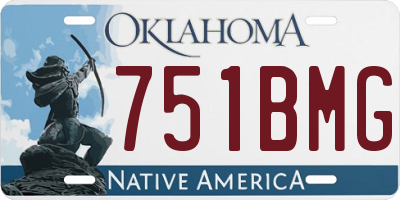 OK license plate 751BMG