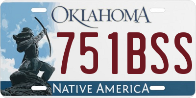 OK license plate 751BSS