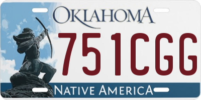 OK license plate 751CGG