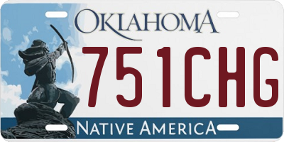 OK license plate 751CHG