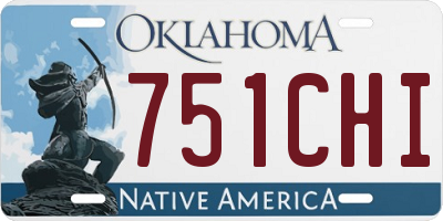 OK license plate 751CHI