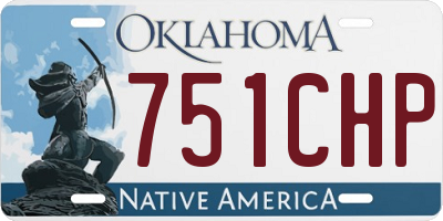 OK license plate 751CHP