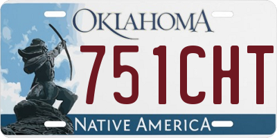 OK license plate 751CHT