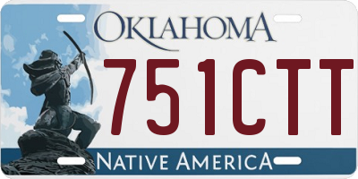 OK license plate 751CTT