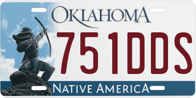 OK license plate 751DDS