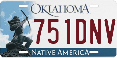 OK license plate 751DNV