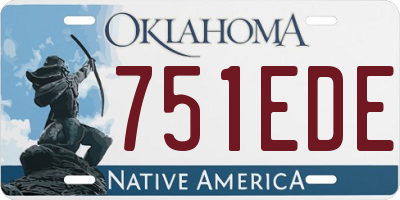 OK license plate 751EDE