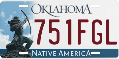 OK license plate 751FGL