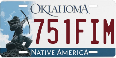 OK license plate 751FIM