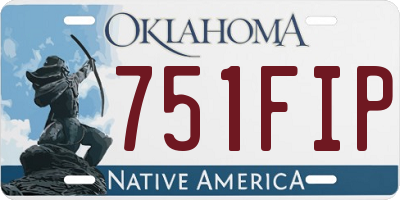 OK license plate 751FIP