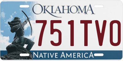 OK license plate 751TVO