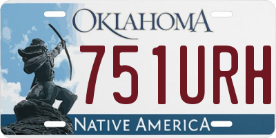 OK license plate 751URH