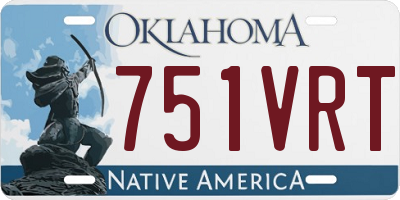 OK license plate 751VRT