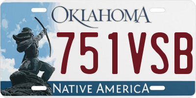 OK license plate 751VSB